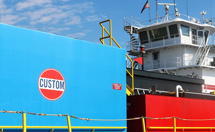 CFS Fuel flat with Linehaul vessel